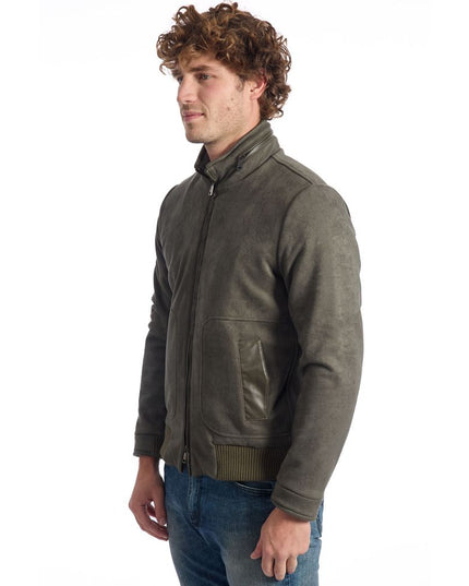 Roberto Pepe Luxury Green Ecomontone Men Jacket