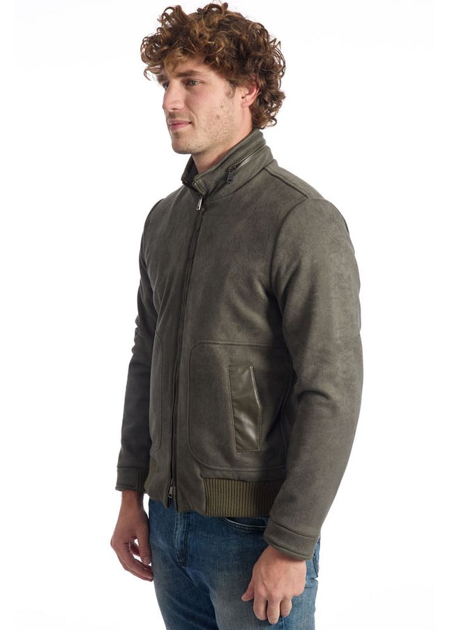 Roberto Pepe Luxury Green Ecomontone Men Jacket