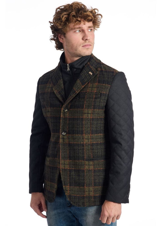 Roberto Pepe Luxury Brown Wool Men Jacket