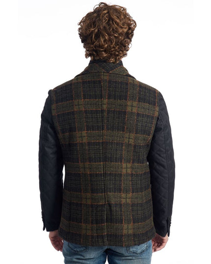 Roberto Pepe Luxury Brown Wool Men Jacket