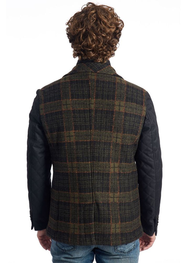 Roberto Pepe Luxury Brown Wool Men Jacket