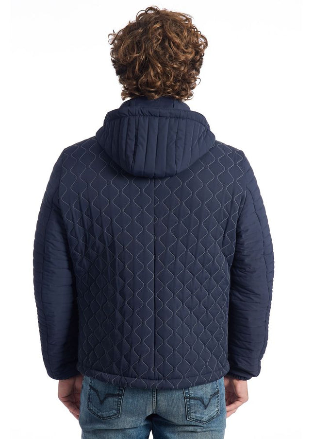 Roberto Pepe Luxury Blue Polyamide Men Jacket