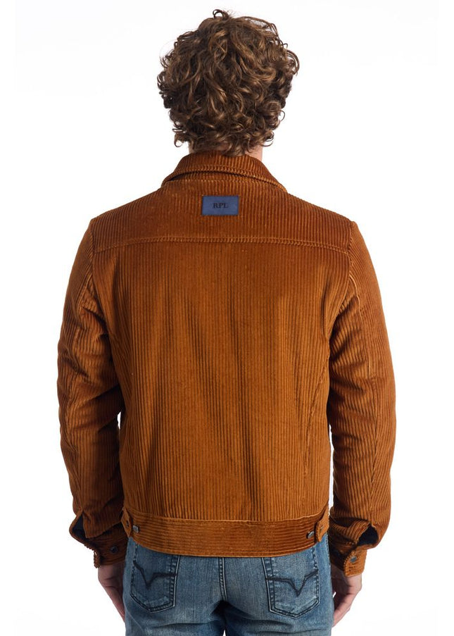 Roberto Pepe Luxury Brown Cotton Men Jacket