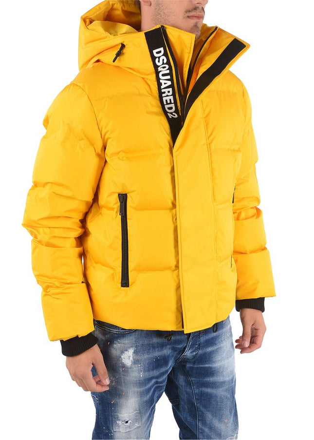 Dsquared² Yellow Nylon Men Jacket