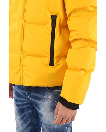 Dsquared² Yellow Nylon Men Jacket