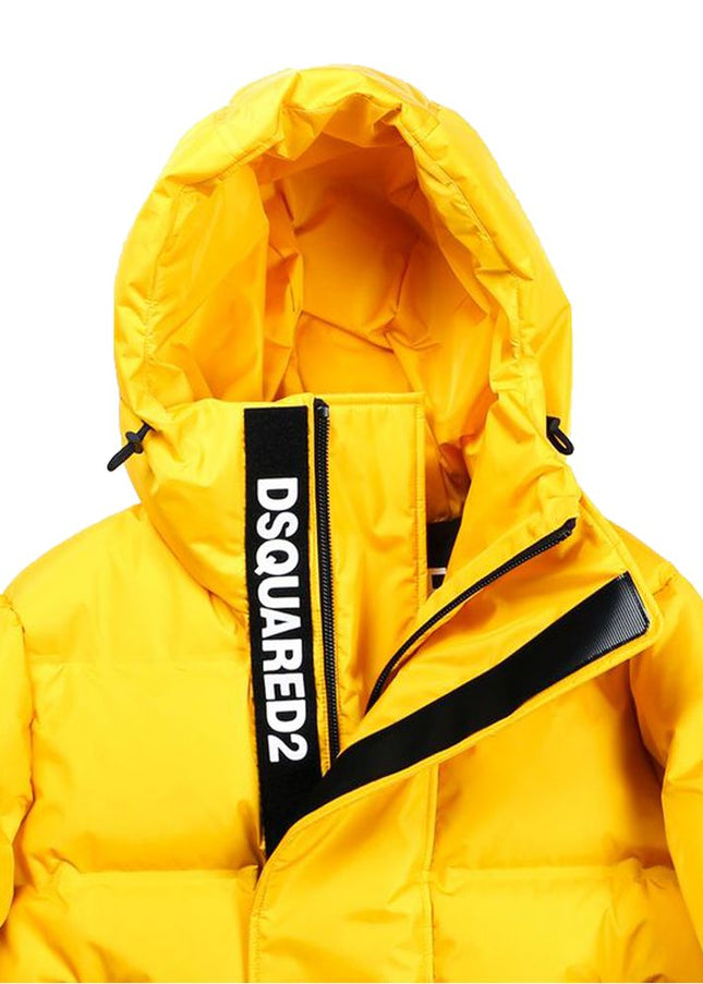 Dsquared² Yellow Nylon Men Jacket