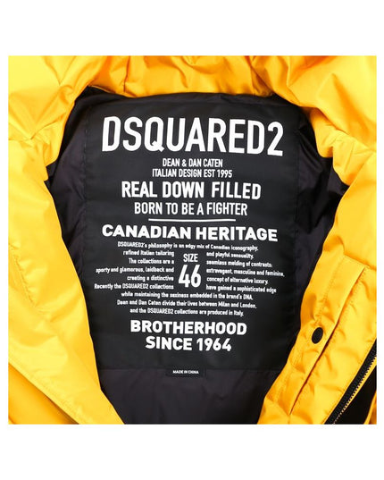 Dsquared² Yellow Nylon Men Jacket