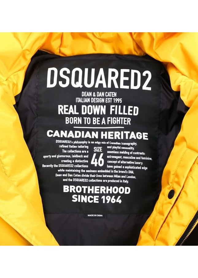 Dsquared² Yellow Nylon Men Jacket