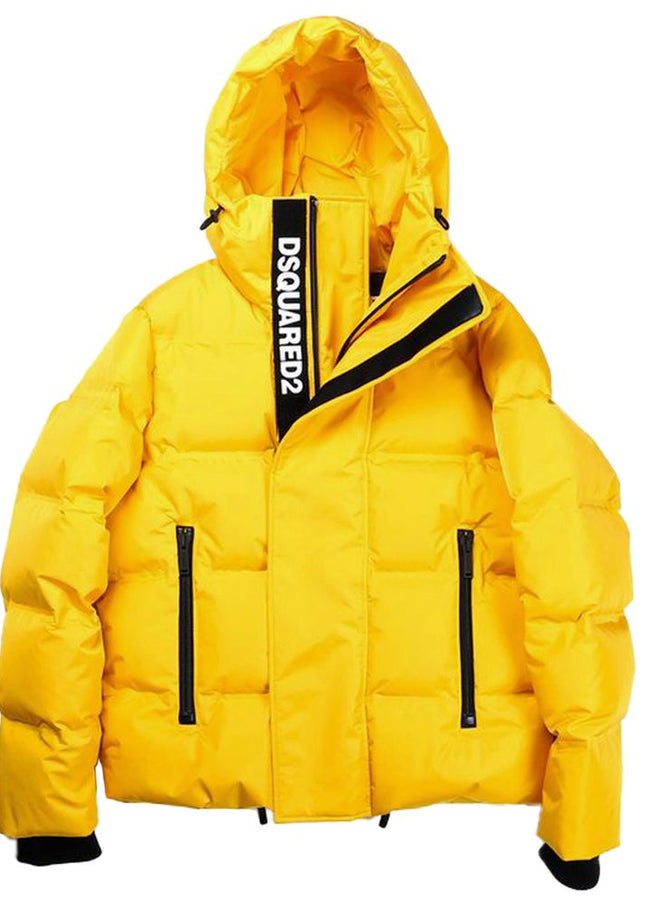 Dsquared² Yellow Nylon Men Jacket