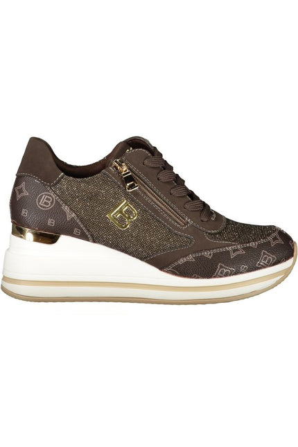 Laura Biagiotti Brown Polyester Sneaker