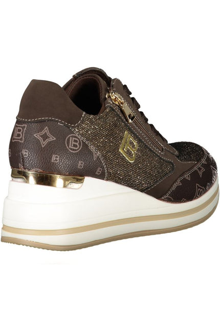 Laura Biagiotti Brown Polyester Sneaker