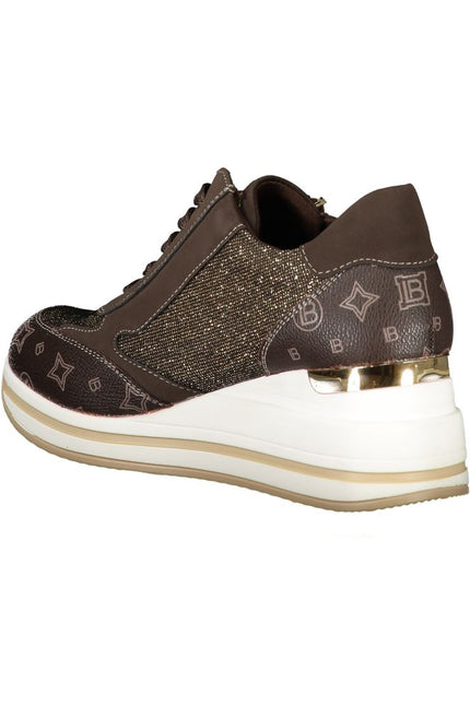 Laura Biagiotti Brown Polyester Sneaker