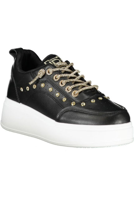 Laura Biagiotti Black Polyester Sneaker