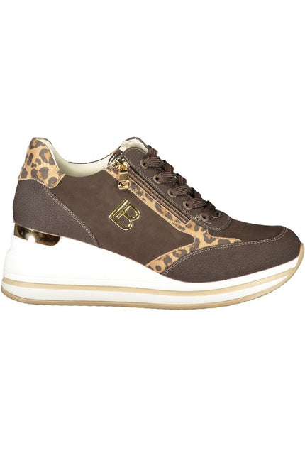 Laura Biagiotti Brown Polyester Sneaker