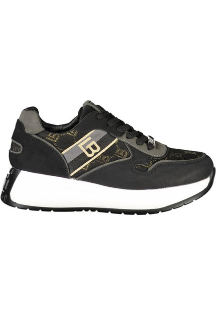 Laura Biagiotti Black Polyester Sneaker