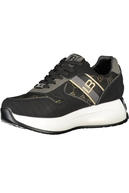 Laura Biagiotti Black Polyester Sneaker