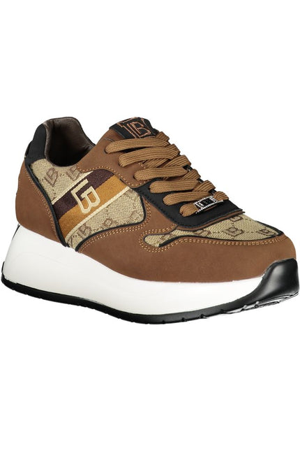 Laura Biagiotti Brown Polyester Sneaker