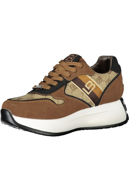 Laura Biagiotti Brown Polyester Sneaker