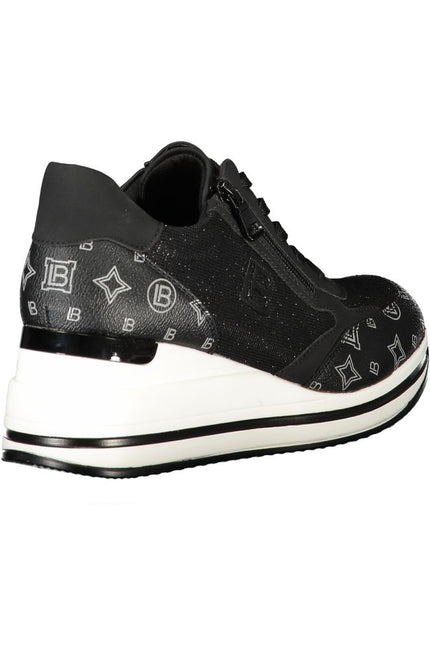 Laura Biagiotti Black Polyester Sneaker