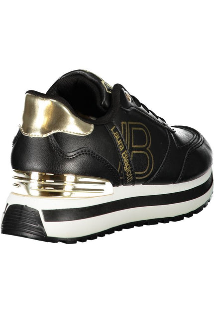 Laura Biagiotti Black Polyester Sneaker