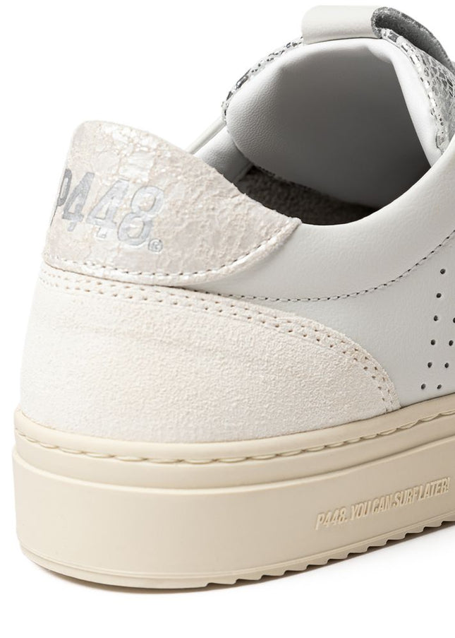 P448 White Leather Sneaker