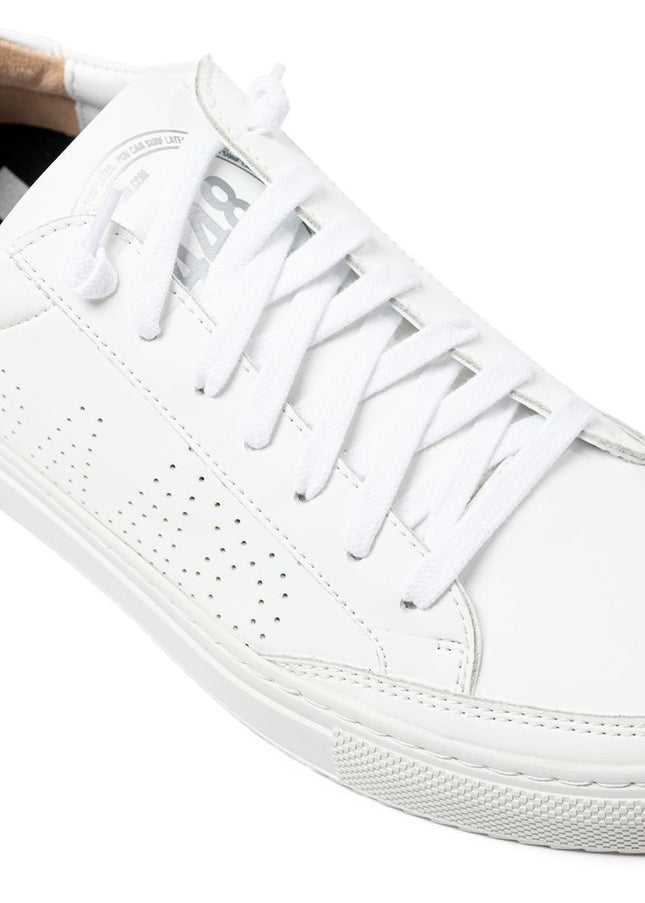 P448 White Leather Sneaker