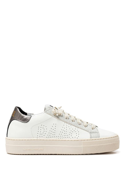 P448 White Leather Sneaker