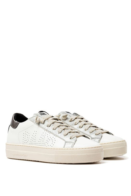 P448 White Leather Sneaker