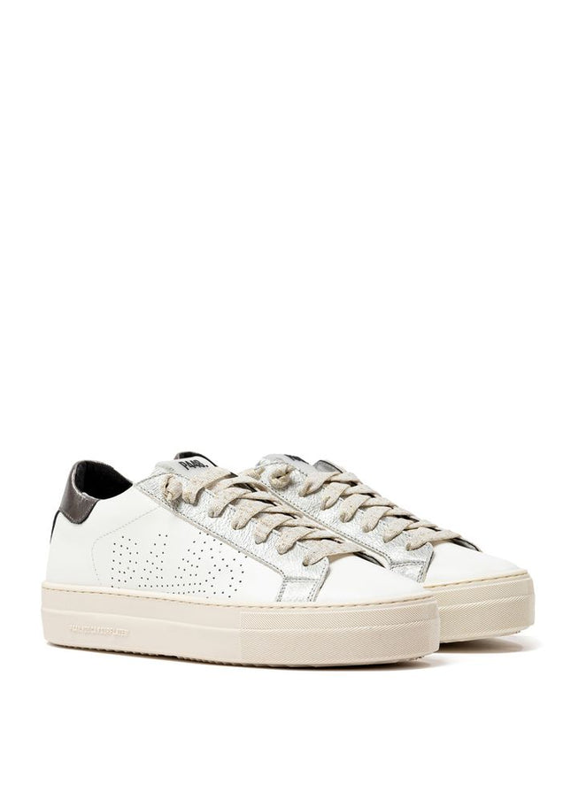 P448 White Leather Sneaker