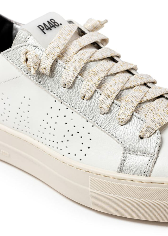 P448 White Leather Sneaker