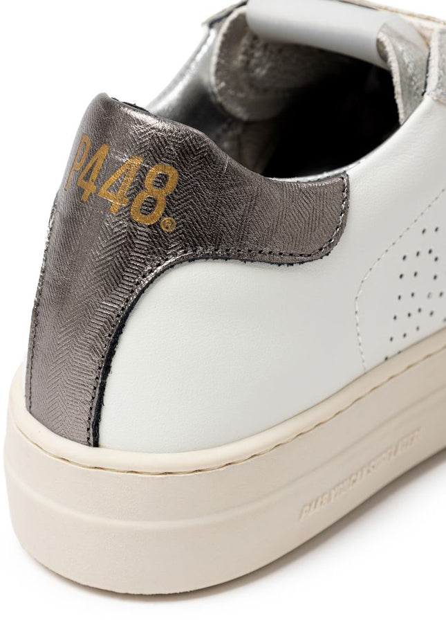 P448 White Leather Sneaker