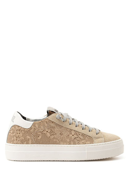 P448 Beige Leather Sneaker