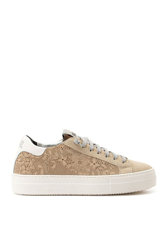 P448 Beige Leather Sneaker