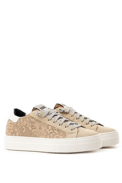 P448 Beige Leather Sneaker