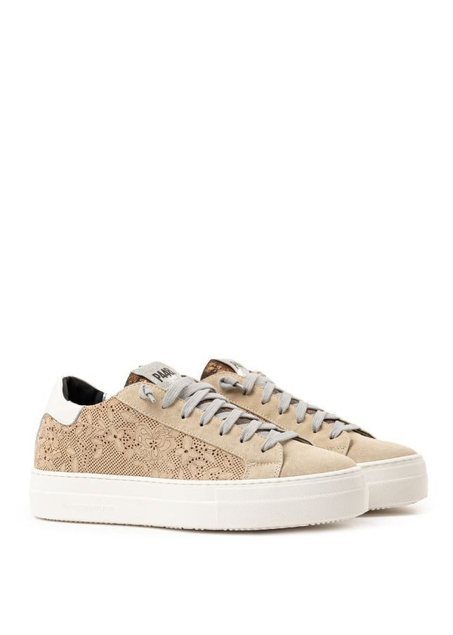 P448 Beige Leather Sneaker