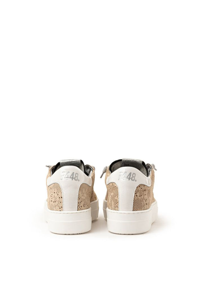 P448 Beige Leather Sneaker