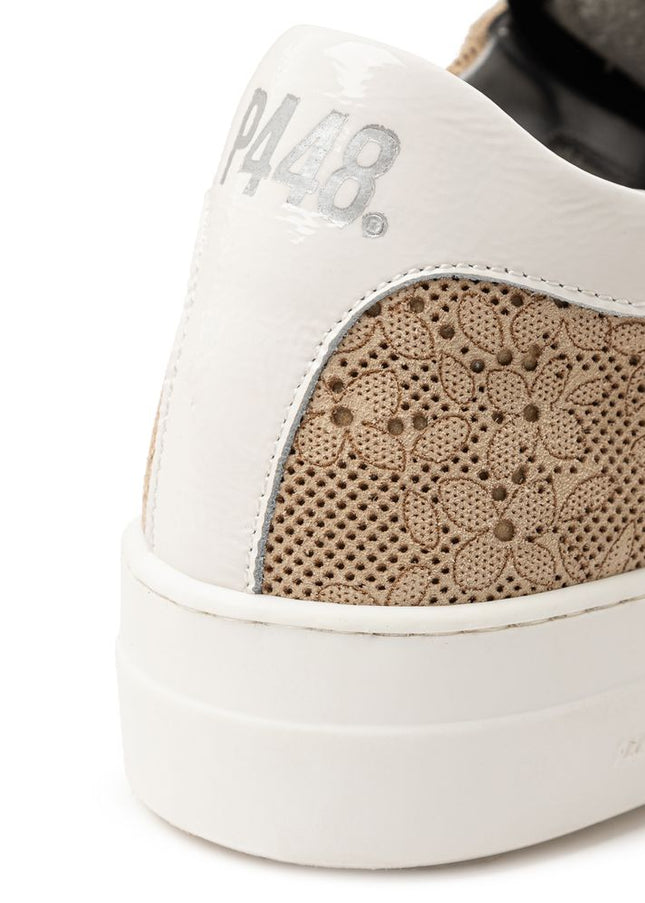 P448 Beige Leather Sneaker