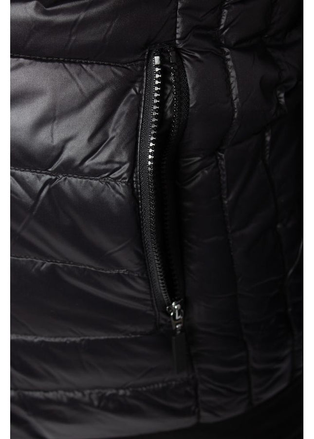 Armani Exchange Black Polyester Jackets & Coat