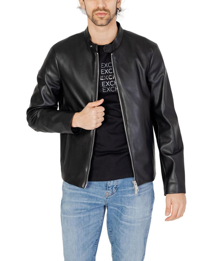 Armani Exchange Black Polyester Jacket