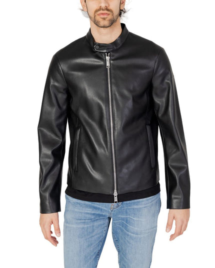 Armani Exchange Black Polyester Jacket