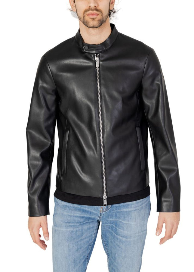 Armani Exchange Black Polyester Jacket