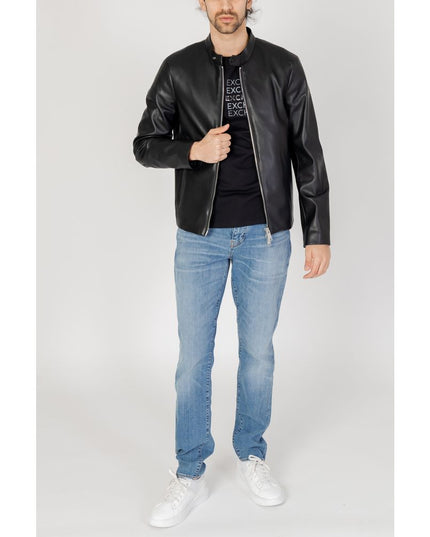 Armani Exchange Black Polyester Jacket