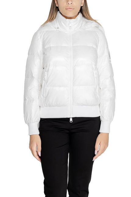 Armani Exchange White Polyamide Jackets & Coat