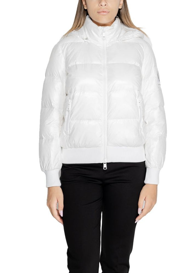 Armani Exchange White Polyamide Jackets & Coat