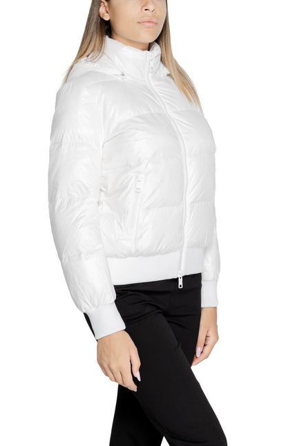 Armani Exchange White Polyamide Jackets & Coat