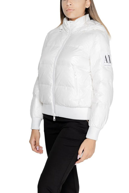 Armani Exchange White Polyamide Jackets & Coat