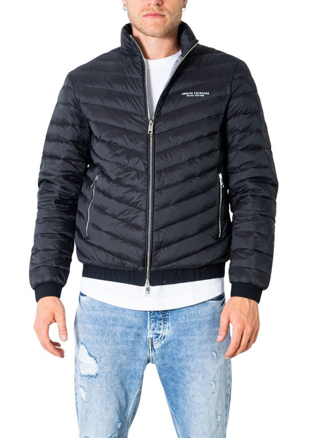 Armani Exchange Black Polyester Jacket