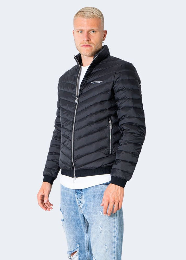 Armani Exchange Black Polyester Jacket