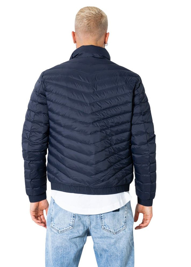 Armani Exchange Blue Polyester Jacket