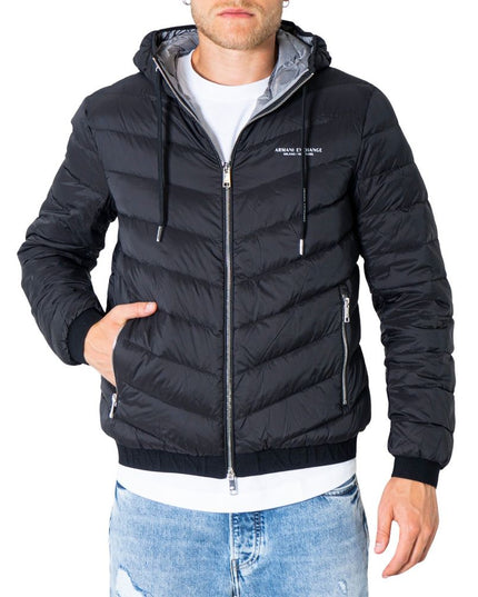 Armani Exchange Black Polyester Jacket